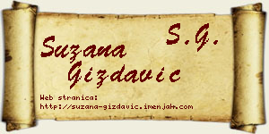 Suzana Gizdavić vizit kartica